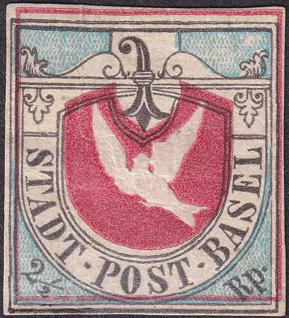 Basler Taube, 1845, 2 ½ Rappen
